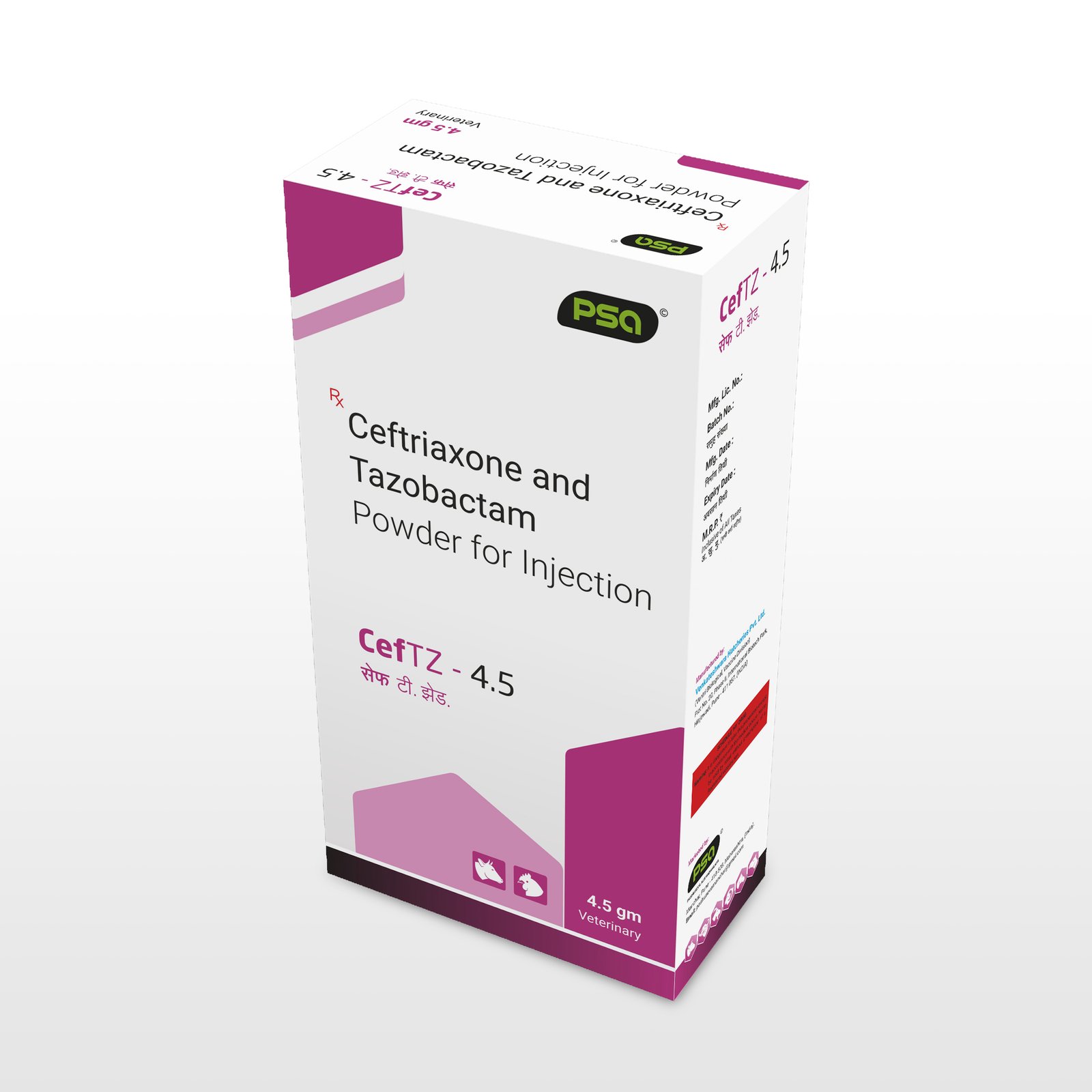 CefTZ-4.5 (Injection) 100 ml.