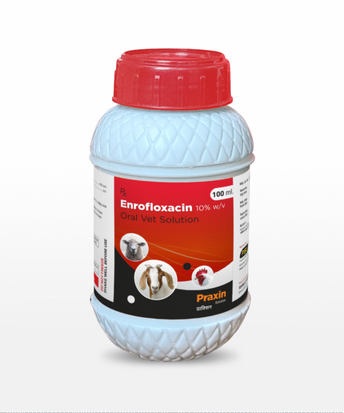 Praxin (Enrofloxacin 10% w/v Oral Vet Solution) 100ML